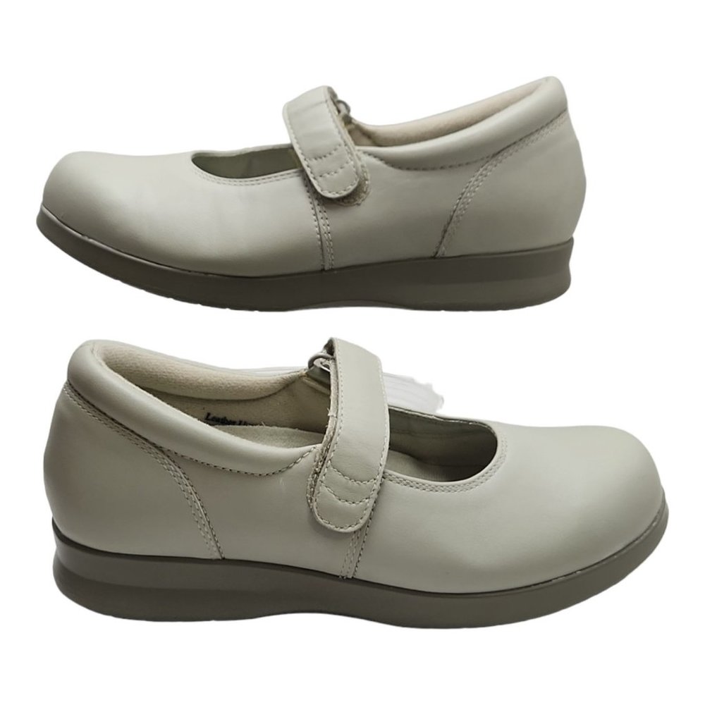 Drew Bloom II Beige Bone Calf Mary Jane Women's Diabetic  Shoes Sz 7 N